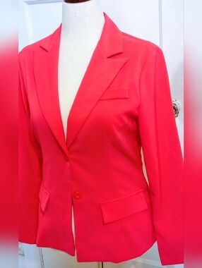 Frederick's of Hollywood Hot Pink Tailored Blazer Jacket
